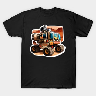 Mars Rover but he's got rocket engines strapped to his back Sticker T-Shirt